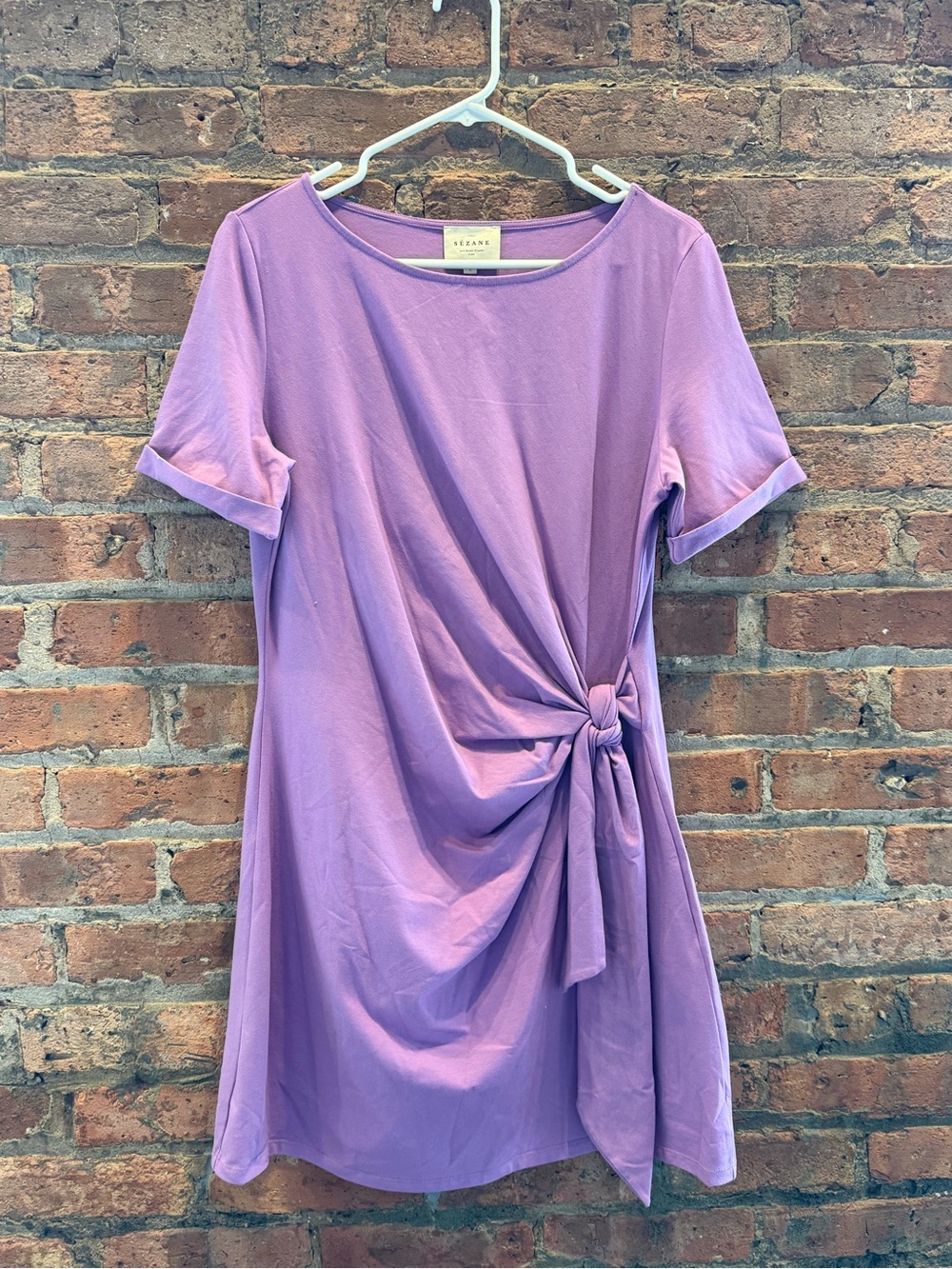 Sezane Pippa orchid color Side-Knot Women’s dress size L